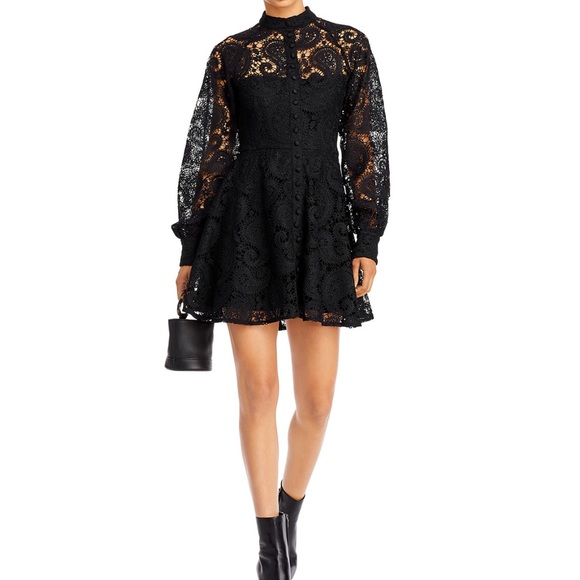 Aqua Dresses & Skirts - Aqua lined cocktail lace dress